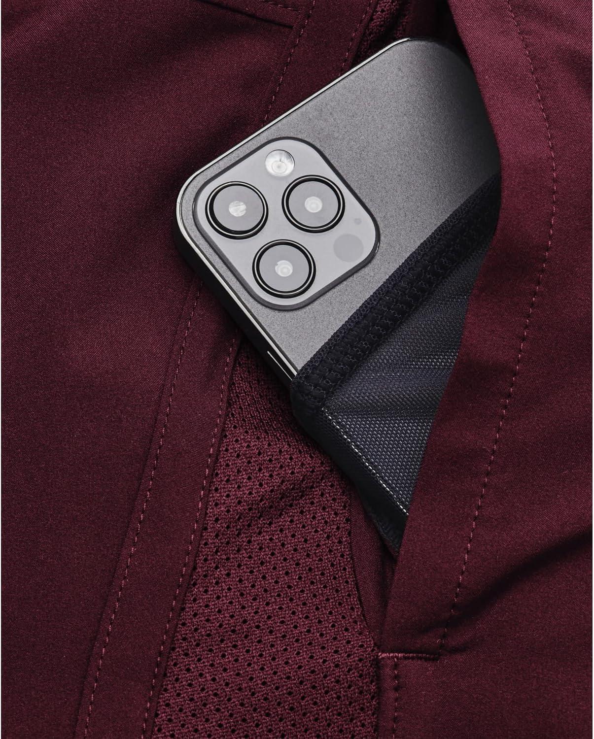 image:imageUnder Armour Mens Launch Stretch Woven 2in1 Shorts600 Dark Maroon Dark Maroon Reflective