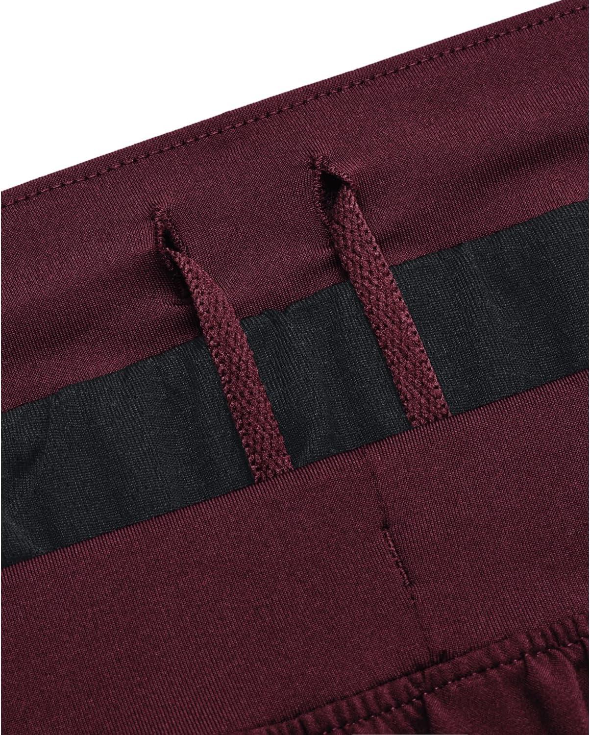 image:imageUnder Armour Mens Launch Stretch Woven 2in1 Shorts600 Dark Maroon Dark Maroon Reflective