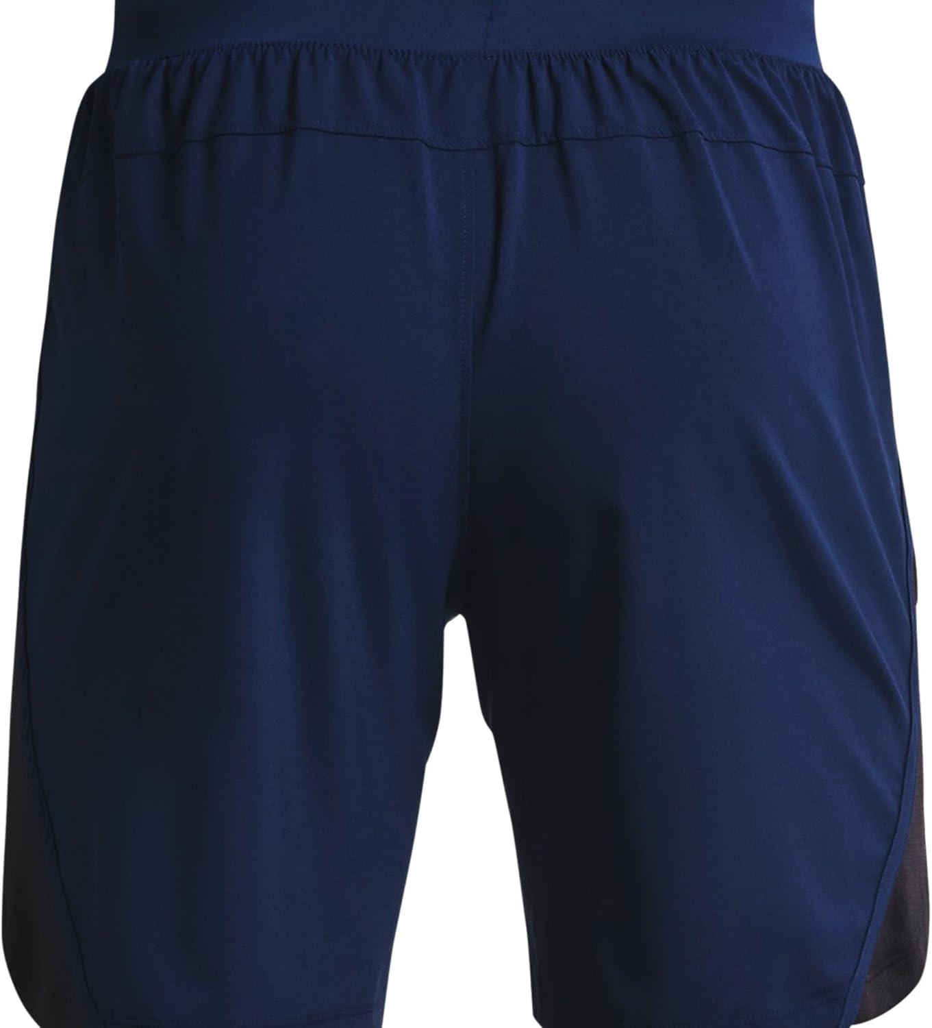 image:imageUnder Armour Mens Launch Stretch Woven 2in1 ShortsAcademy Blue 409Reflective