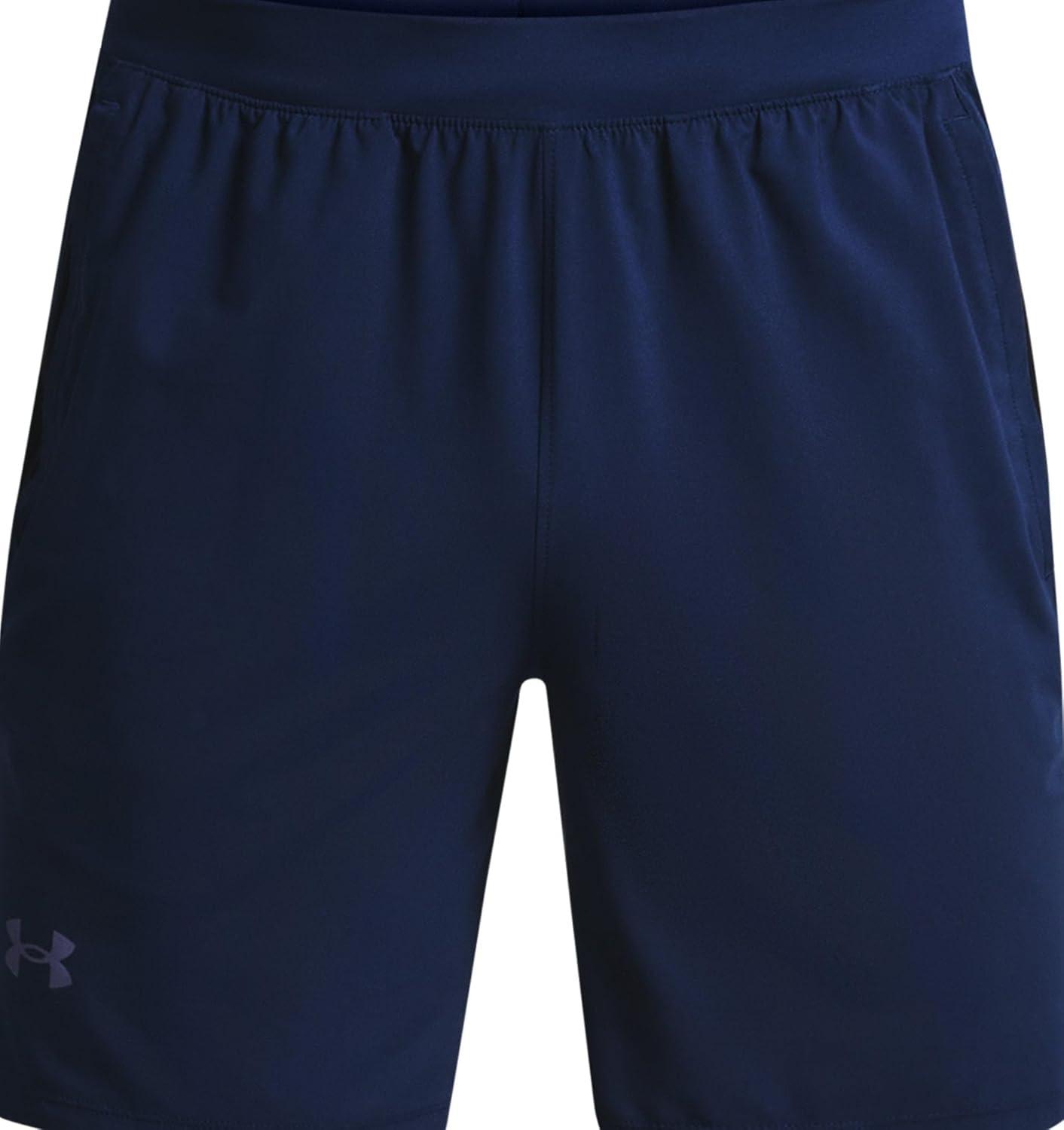 image:imageUnder Armour Mens Launch Stretch Woven 2in1 ShortsAcademy Blue 409Reflective