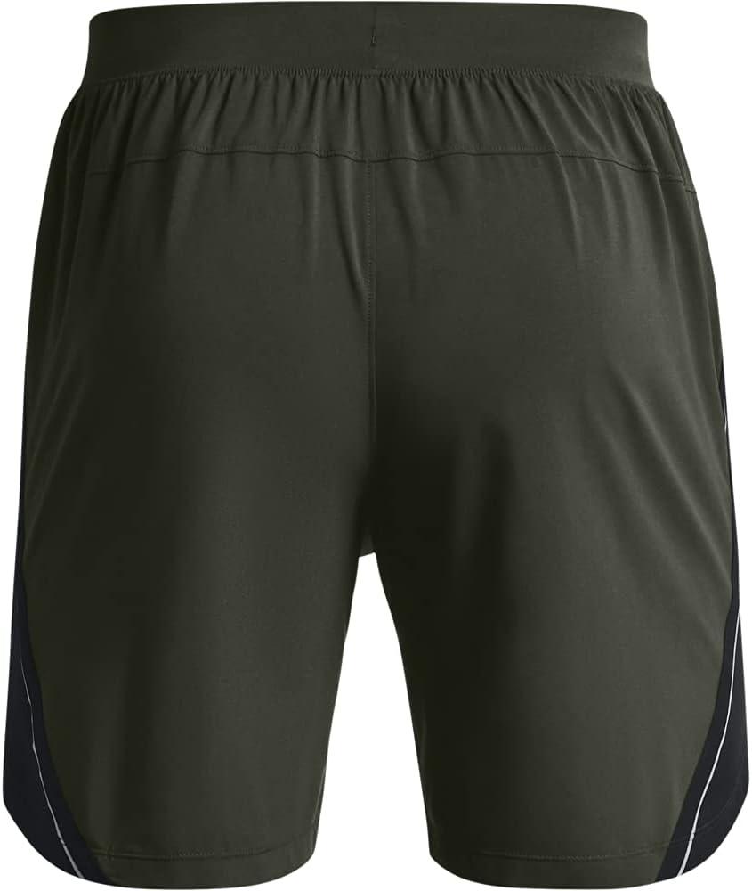 image:imageUnder Armour Mens Launch Stretch Woven 2in1 ShortsBaroque GreenReflective