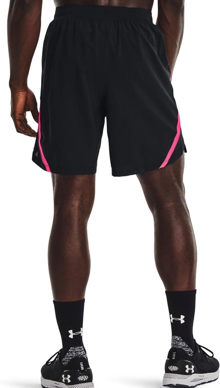 image:imageUnder Armour Mens Launch Stretch Woven 2in1 ShortsBlack 005Reflective