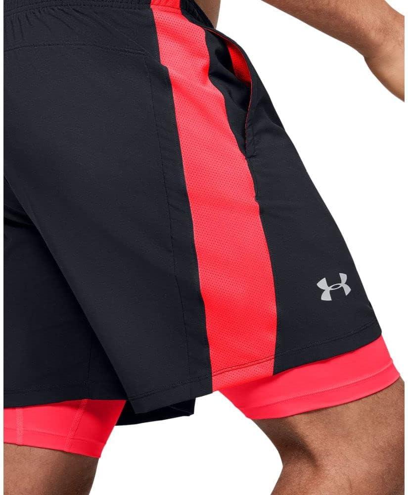 image:imageUnder Armour Mens Launch Stretch Woven 2in1 ShortsBlack