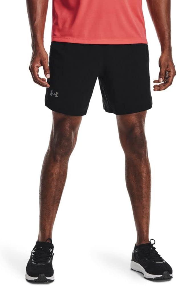 image:imageUnder Armour Mens Launch Stretch Woven 2in1 ShortsBlackReflective