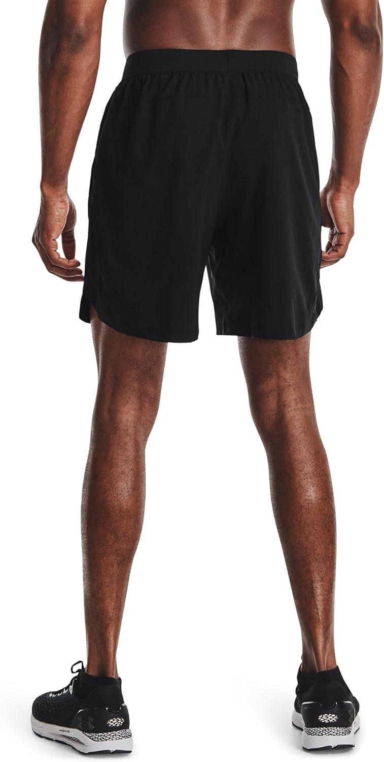 image:imageUnder Armour Mens Launch Stretch Woven 2in1 ShortsBlackReflective