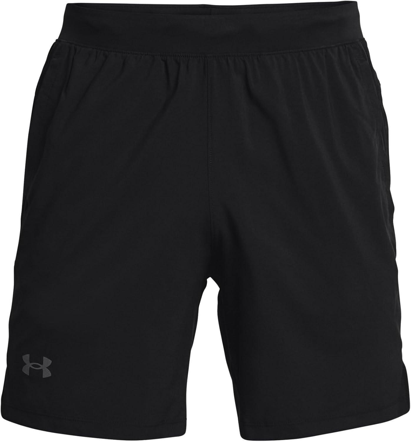image:imageUnder Armour Mens Launch Stretch Woven 2in1 ShortsBlackReflective