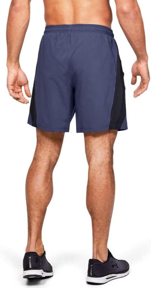 image:imageUnder Armour Mens Launch Stretch Woven 2in1 ShortsBlue Ink 497Reflective