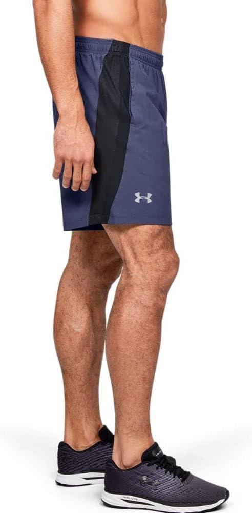 image:imageUnder Armour Mens Launch Stretch Woven 2in1 ShortsBlue Ink 497Reflective