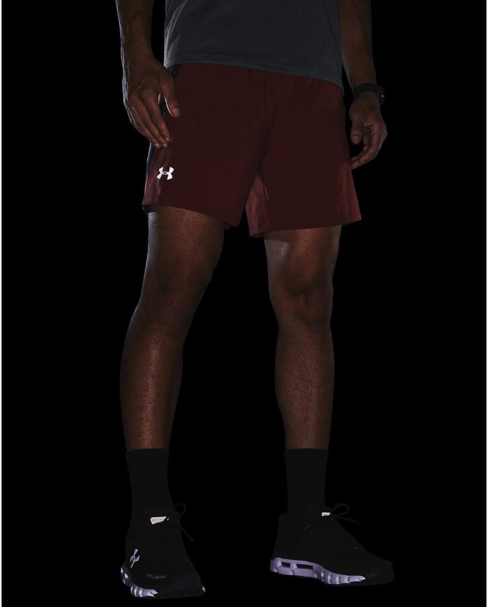 image:imageUnder Armour Mens Launch Stretch Woven 2in1 ShortsCinna Red 688Reflective