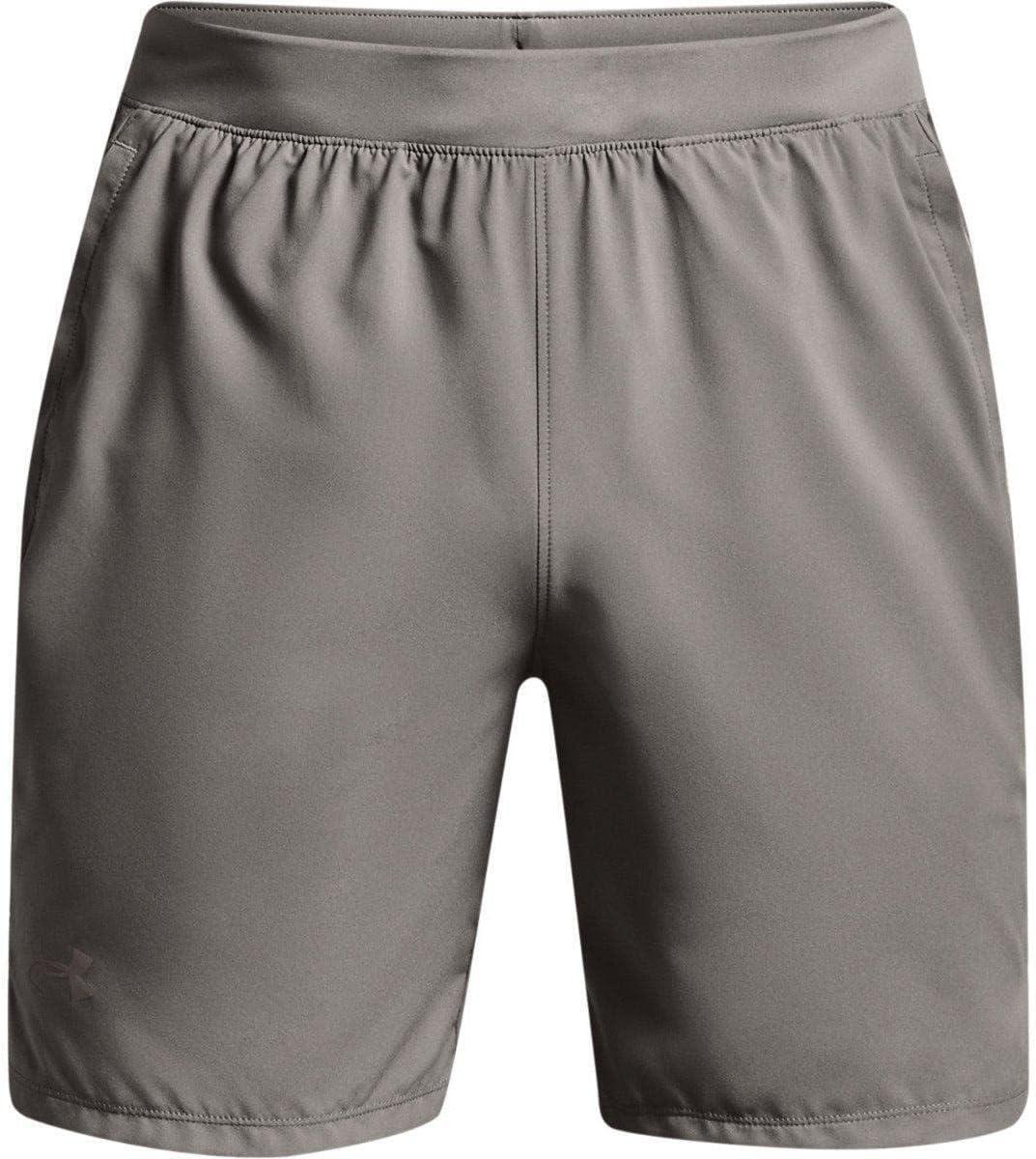 image:imageUnder Armour Mens Launch Stretch Woven 2in1 ShortsConcrete 066Reflective