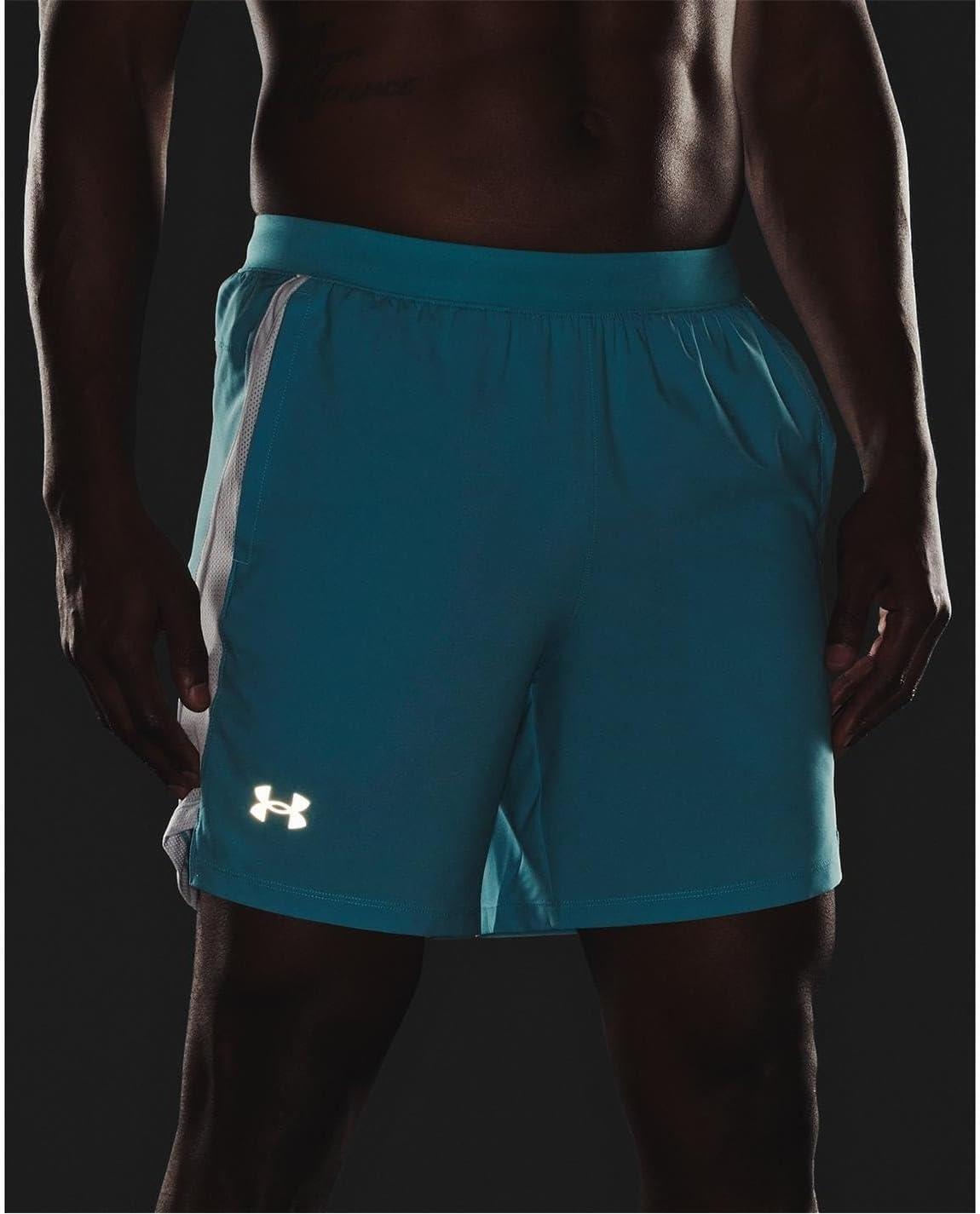 image:imageUnder Armour Mens Launch Stretch Woven 2in1 ShortsCosmos 476Reflective