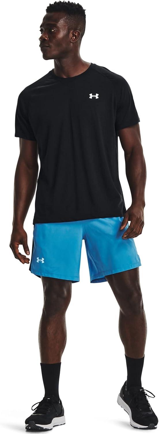 image:imageUnder Armour Mens Launch Stretch Woven 2in1 ShortsCruise Blue 899Reflective