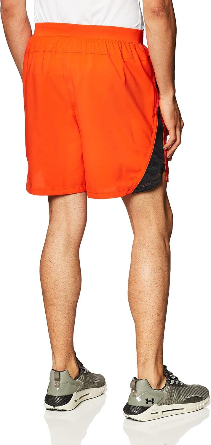 image:imageUnder Armour Mens Launch Stretch Woven 2in1 ShortsDark Orange 860Reflective
