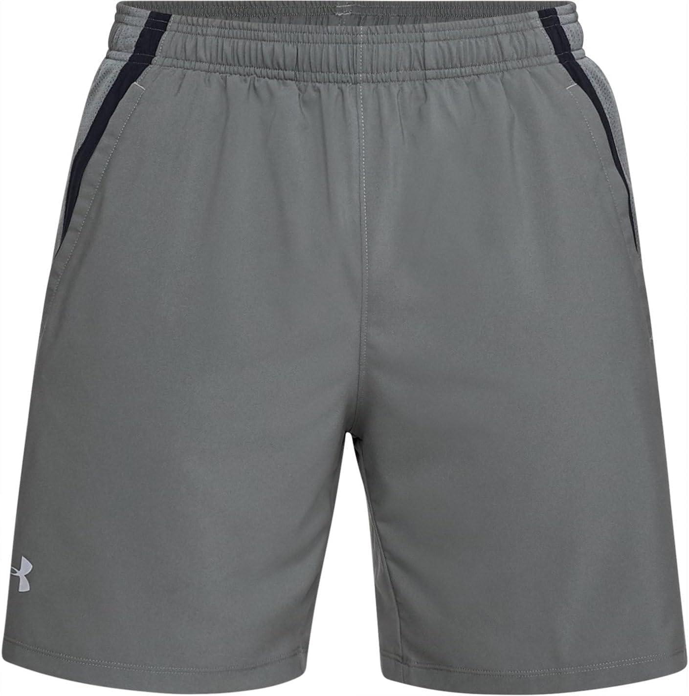 image:imageUnder Armour Mens Launch Stretch Woven 2in1 ShortsGray Black