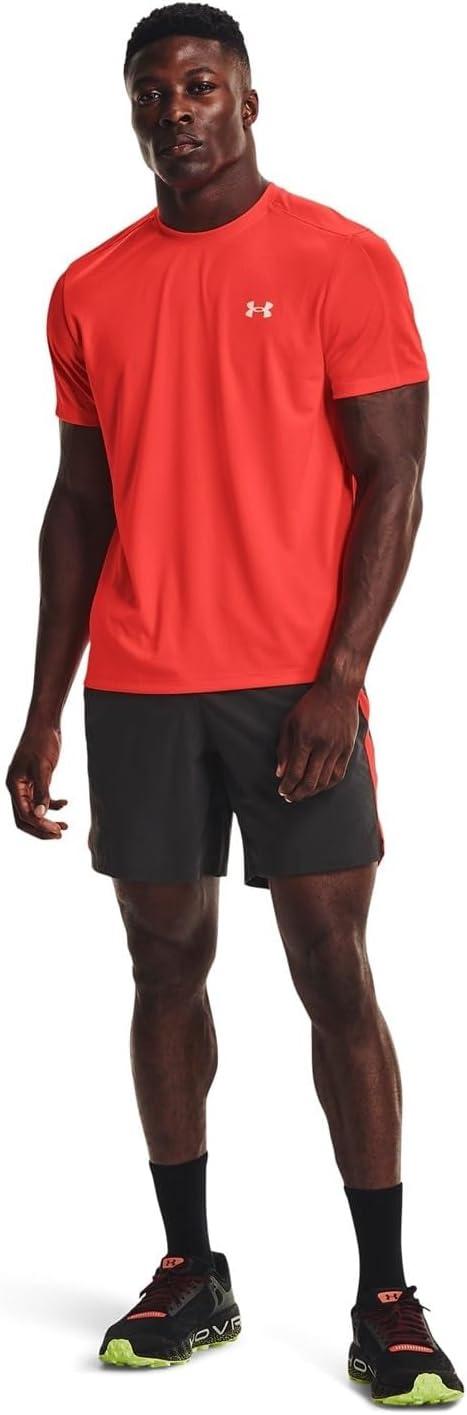 image:imageUnder Armour Mens Launch Stretch Woven 2in1 ShortsJet Gray 010Reflective