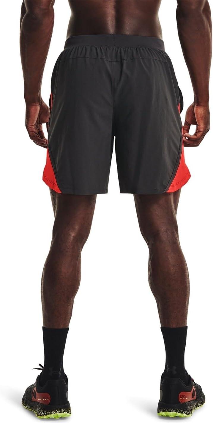 image:imageUnder Armour Mens Launch Stretch Woven 2in1 ShortsJet Gray 010Reflective