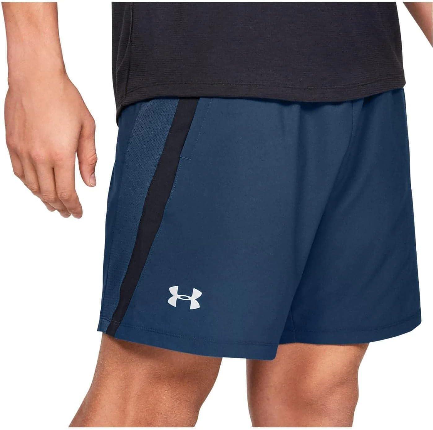 image:imageUnder Armour Mens Launch Stretch Woven 2in1 ShortsPetrol Blue Black