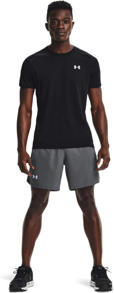 image:imageUnder Armour Mens Launch Stretch Woven 2in1 ShortsPitch Gray 012Reflective
