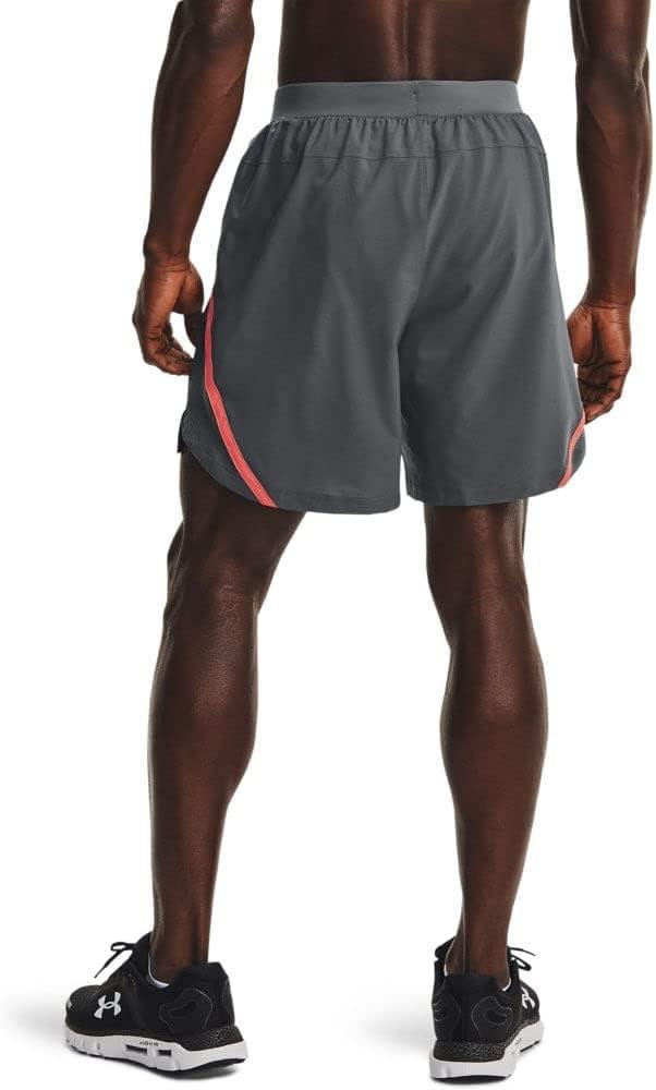 image:imageUnder Armour Mens Launch Stretch Woven 2in1 ShortsPitch Gray 012Reflective