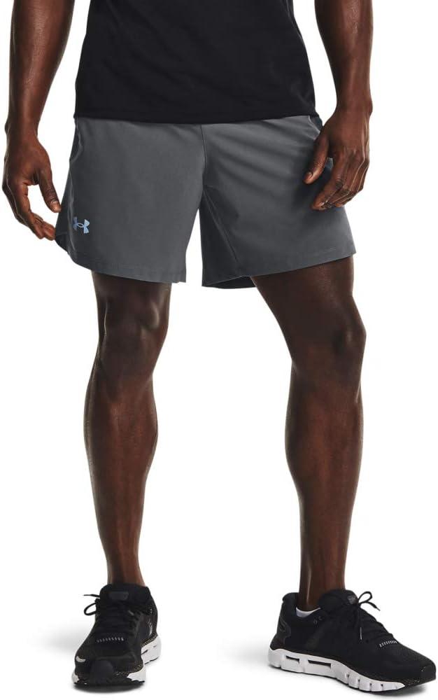 image:imageUnder Armour Mens Launch Stretch Woven 2in1 ShortsPitch Gray 012Reflective