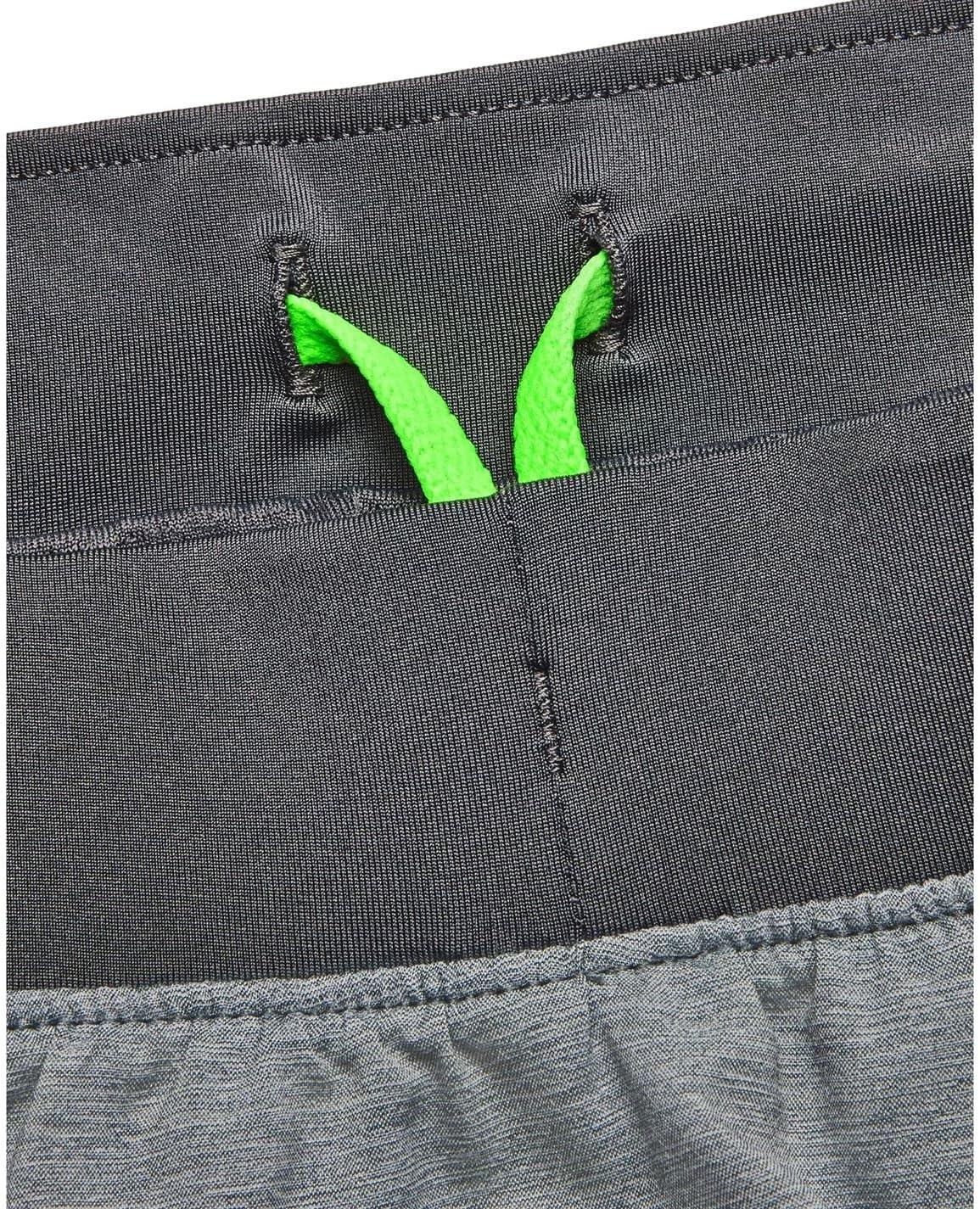 image:imageUnder Armour Mens Launch Stretch Woven 2in1 ShortsPitch Gray Full Heather 013Reflective