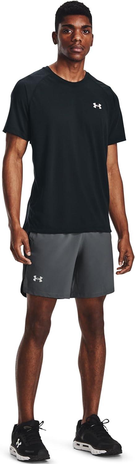 image:imageUnder Armour Mens Launch Stretch Woven 2in1 ShortsPitch GrayReflective