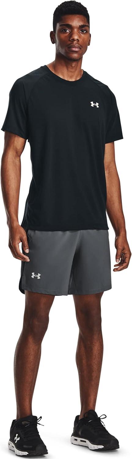 image:imageUnder Armour Mens Launch Stretch Woven 2in1 ShortsPitch GrayReflective