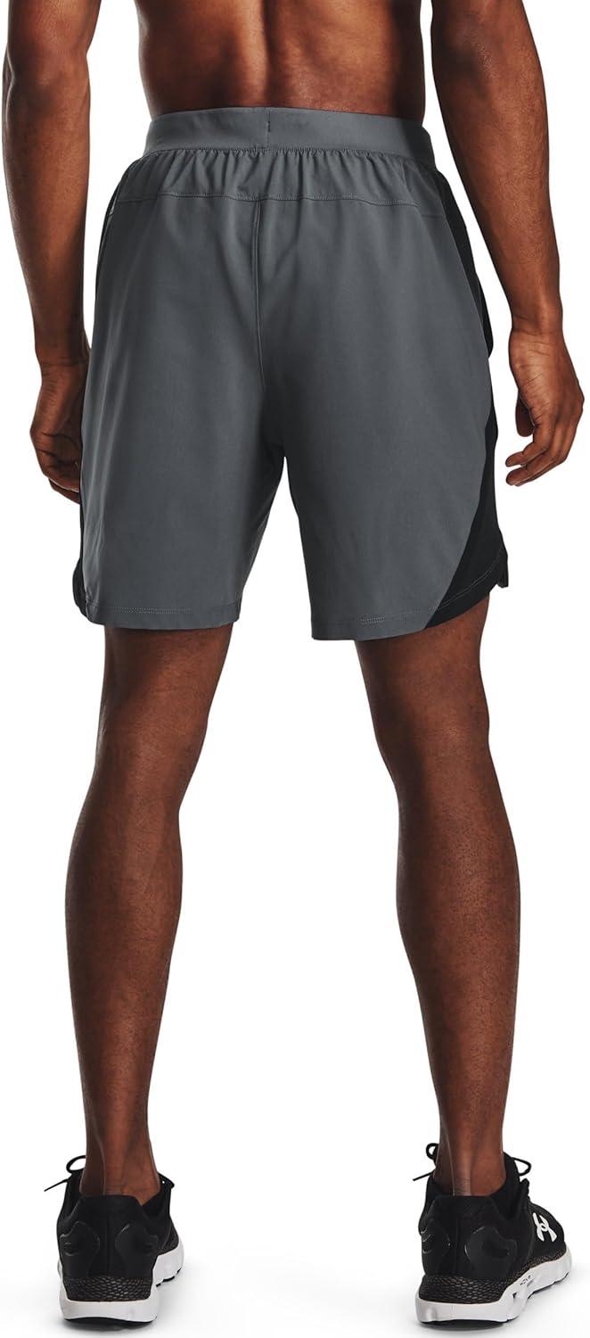 image:imageUnder Armour Mens Launch Stretch Woven 2in1 ShortsPitch GrayReflective