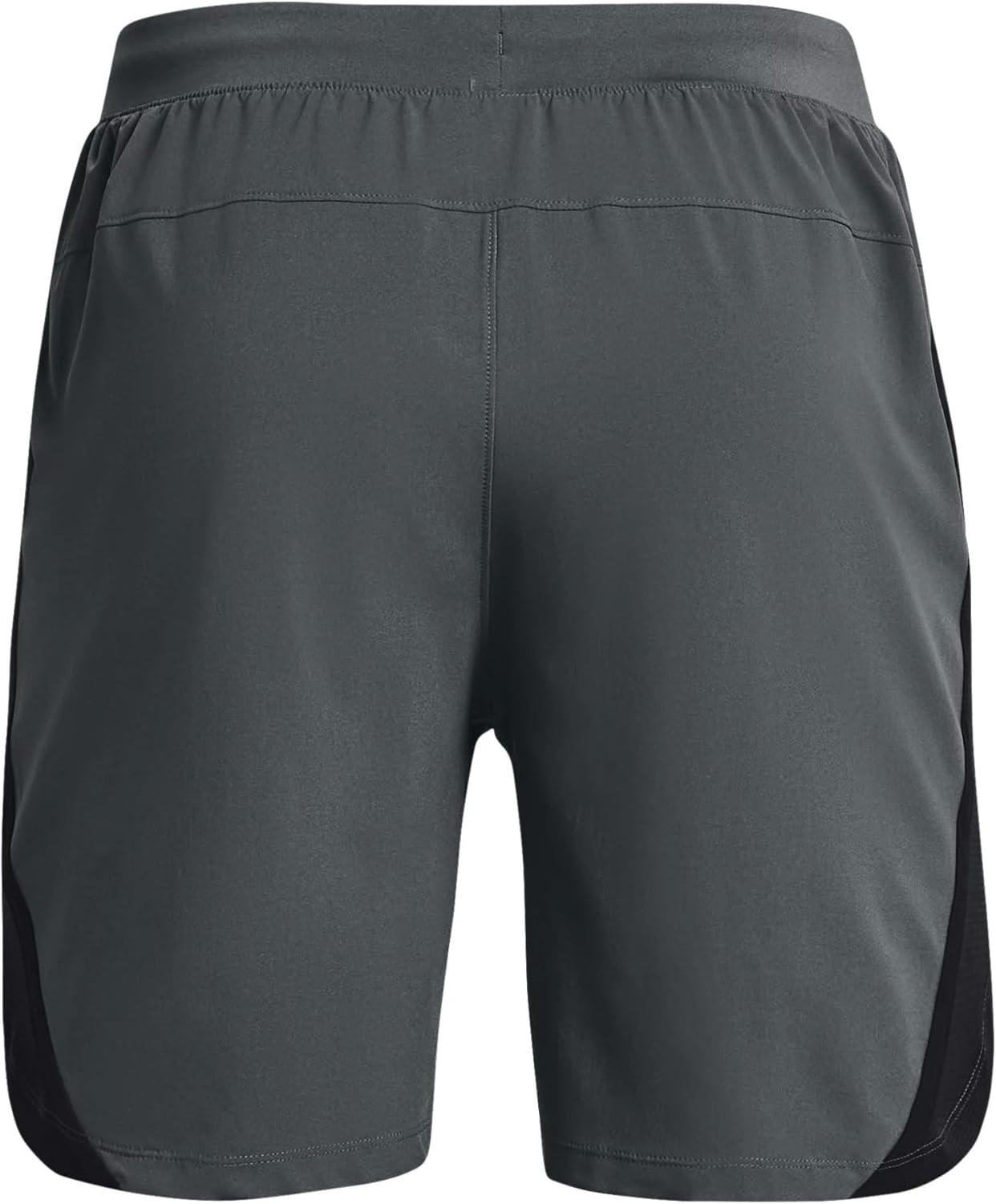 image:imageUnder Armour Mens Launch Stretch Woven 2in1 ShortsPitch GrayReflective