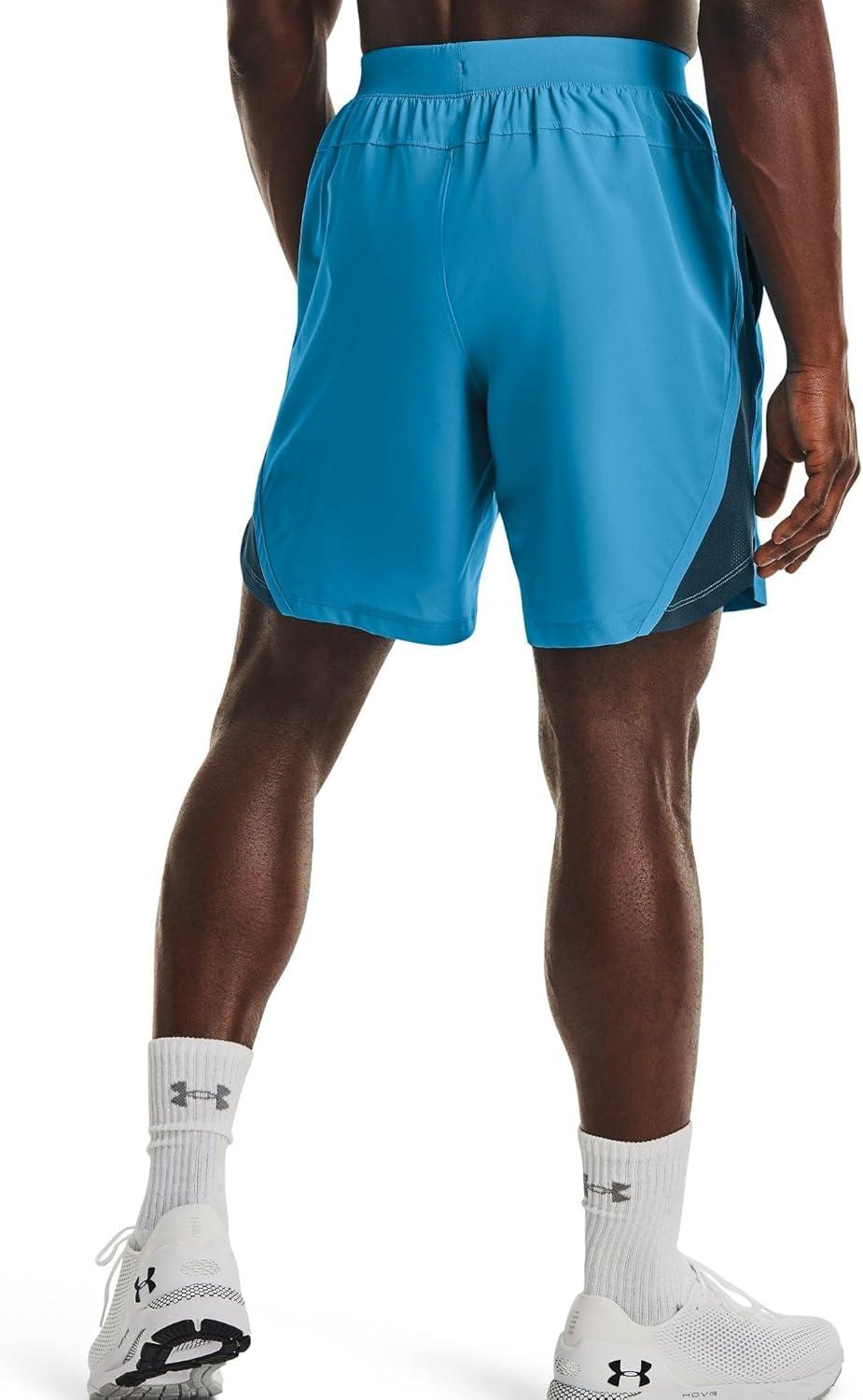 image:imageUnder Armour Mens Launch Stretch Woven 2in1 ShortsRadar Blue 422Reflective
