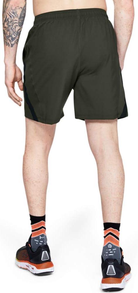 image:imageUnder Armour Mens Launch Stretch Woven 2in1 ShortsTeal Vibe Pitch Gray