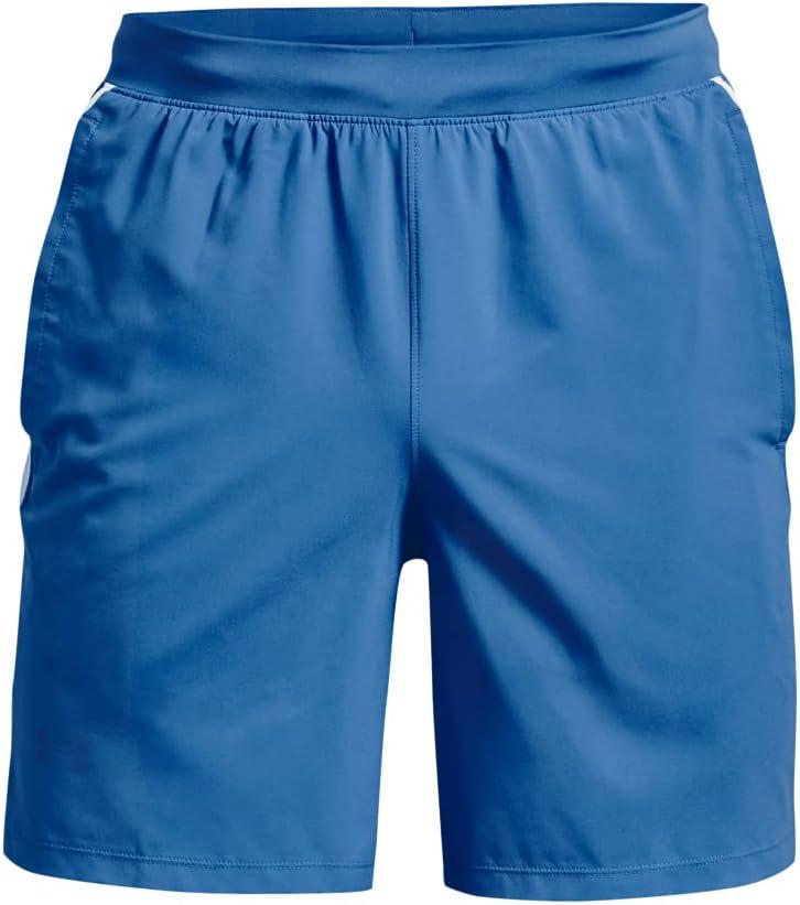 image:imageUnder Armour Mens Launch Stretch Woven 2in1 ShortsVictory Blue 474Reflective