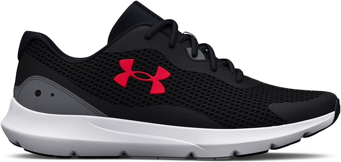 image:imageUnder Armour Mens Surge 3Running Shoe006 BlackPitch GrayRadio Red