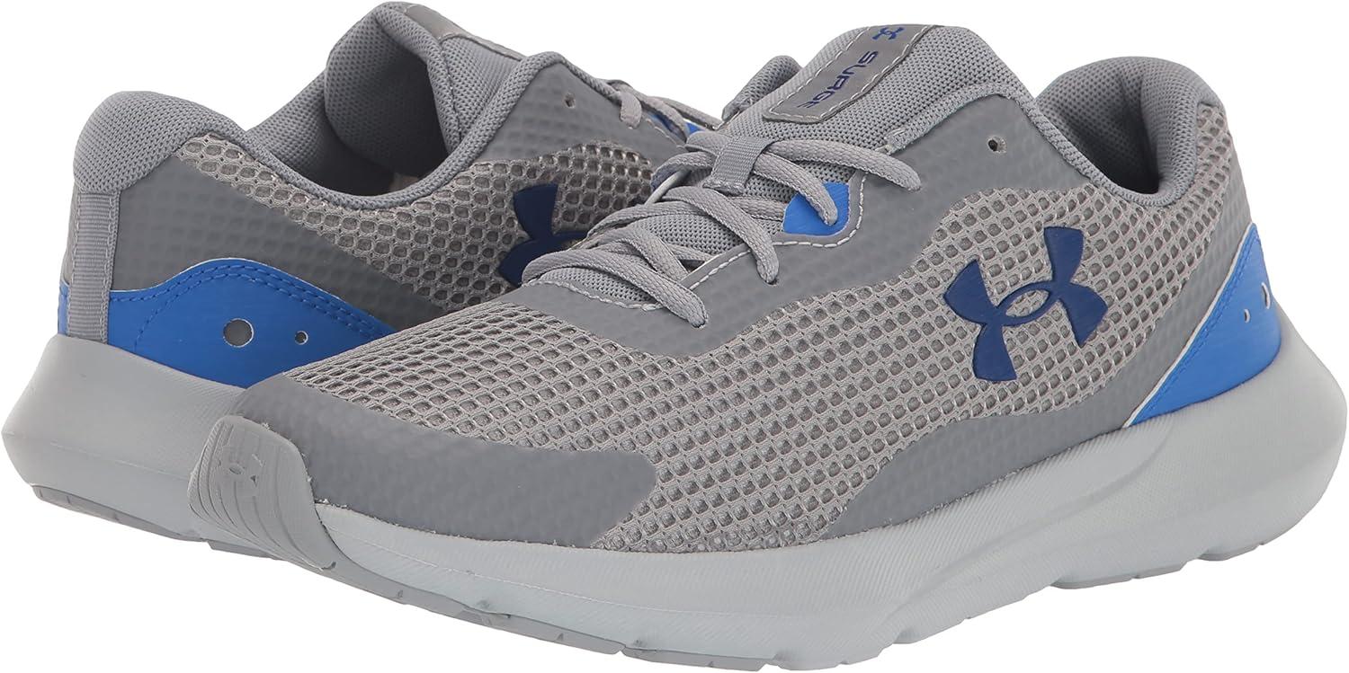 image:imageUnder Armour Mens Surge 3Running Shoe101 SteelVersa BlueBauhaus Blue