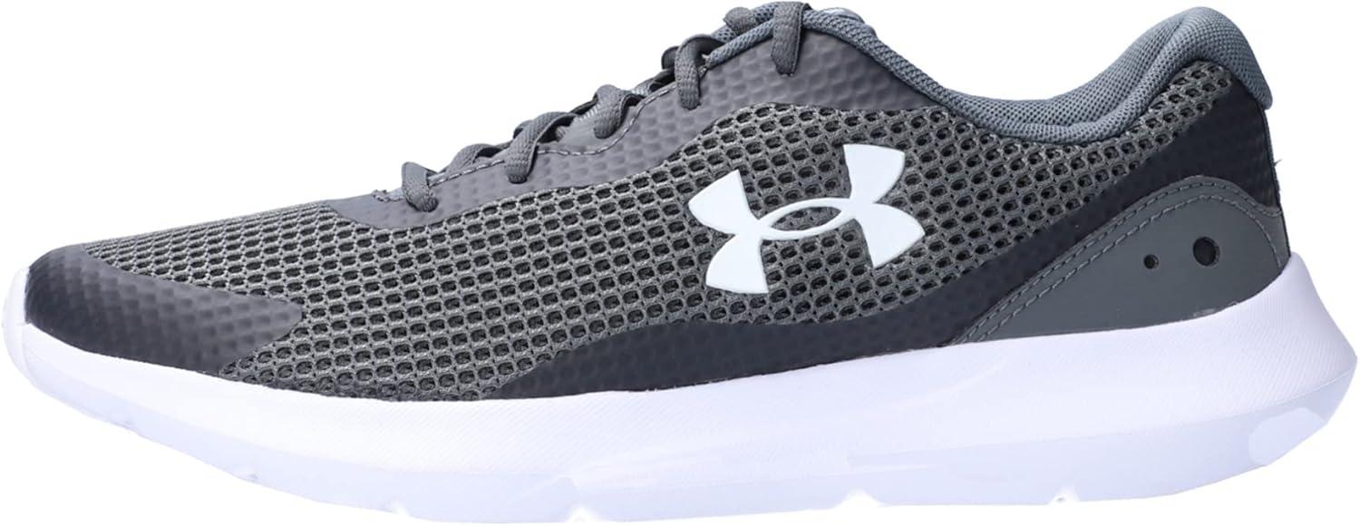 image:imageUnder Armour Mens Surge 3Running Shoe102 Pitch GrayWhiteWhite