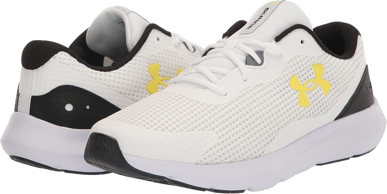 image:imageUnder Armour Mens Surge 3Running Shoe109 WhiteGravelStarfruit