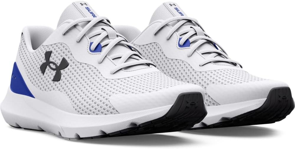 image:imageUnder Armour Mens Surge 3Running Shoe112 WhiteTeam RoyalJet Gray