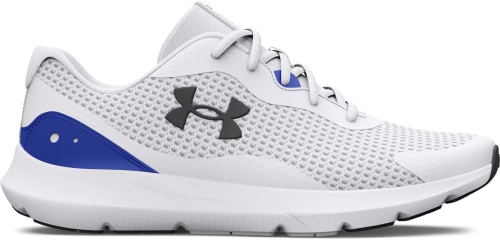 image:imageUnder Armour Mens Surge 3Running Shoe112 WhiteTeam RoyalJet Gray