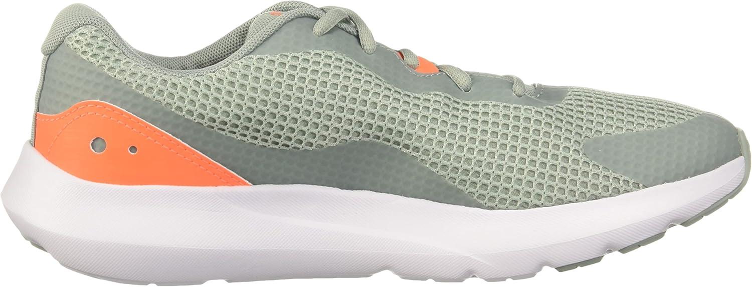image:imageUnder Armour Mens Surge 3Running Shoe300 Opal GreenPanic OrangeWhite