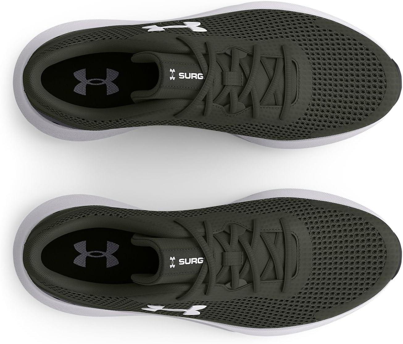 image:imageUnder Armour Mens Surge 3Running Shoe302 Baroque GreenWhiteWhite