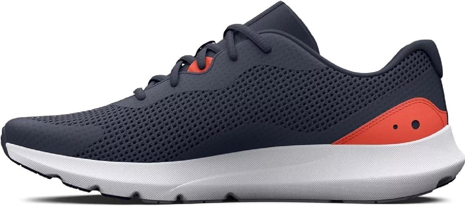 image:imageUnder Armour Mens Surge 3Running Shoe404 Downpour GrayAfter BurnWhite