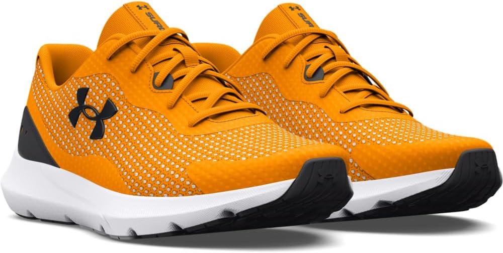 image:imageUnder Armour Mens Surge 3Running Shoe802 Formula OrangeJet GrayBlack