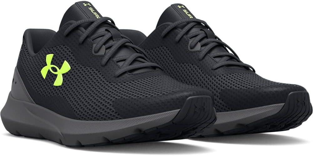 image:imageUnder Armour Mens Surge 3Running ShoeBlack 004Highvis Yellow