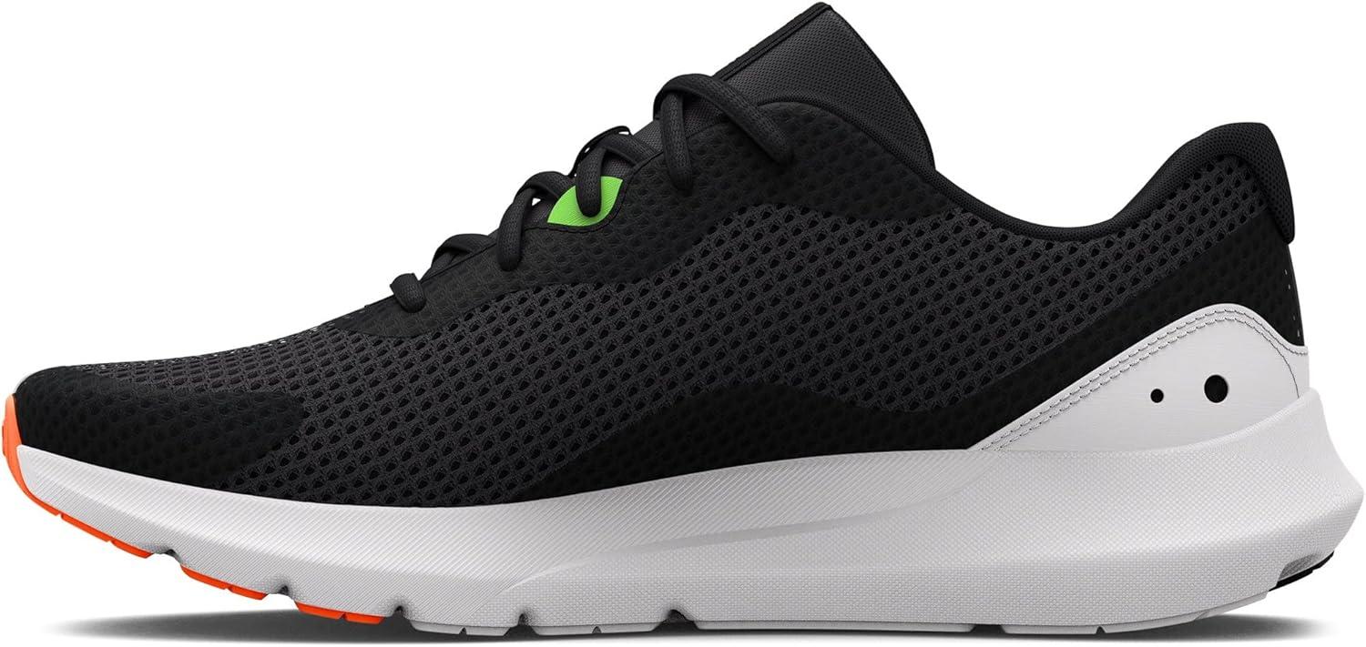 image:imageUnder Armour Mens Surge 3Running ShoeJet Gray 103Blaze Orange