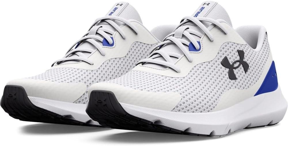 image:imageUnder Armour Mens Surge 3Running ShoeWhiteTeam RoyalJet Gray
