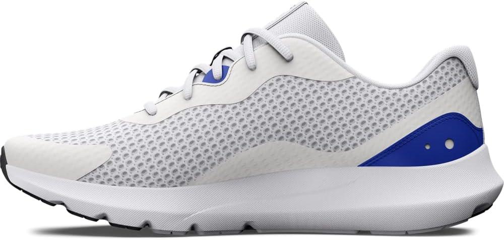 image:imageUnder Armour Mens Surge 3Running ShoeWhiteTeam RoyalJet Gray