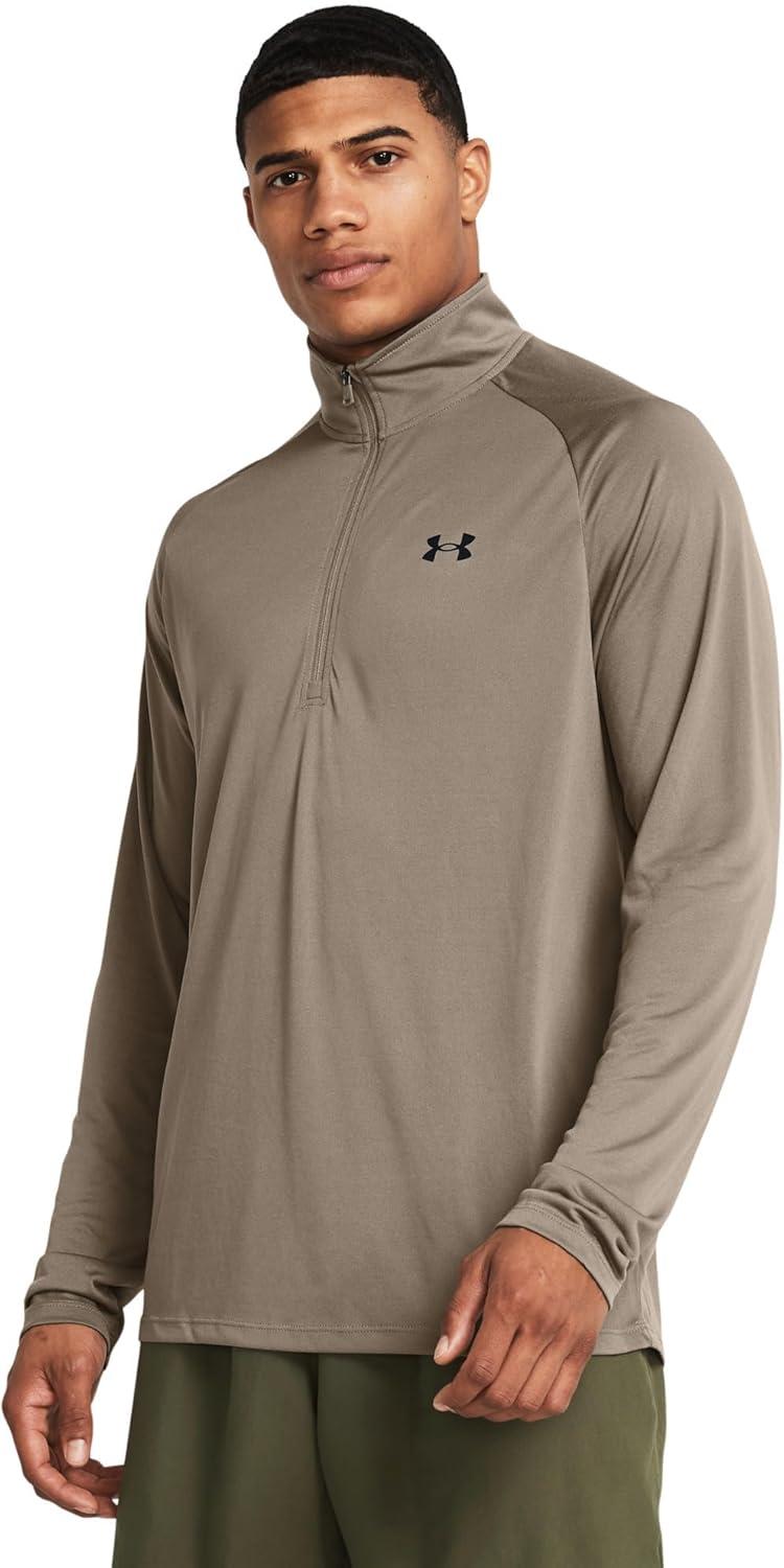 image:imageUnder Armour Mens Tech 20 Zip200 Taupe Dusk Black