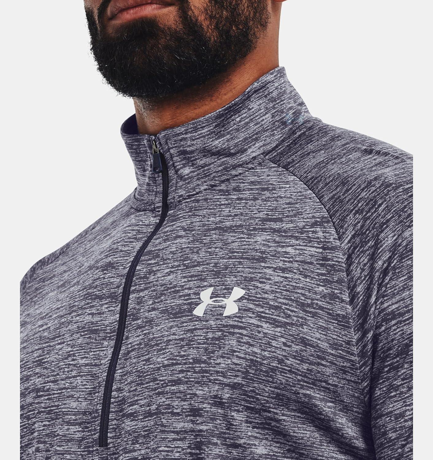 image:imageUnder Armour Mens Tech 20 Zip559 Tempered Steel Mod Gray White