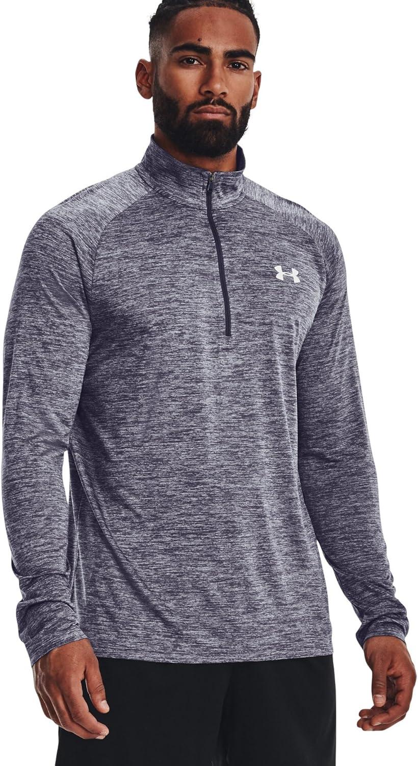 image:imageUnder Armour Mens Tech 20 Zip559 Tempered Steel Mod Gray White