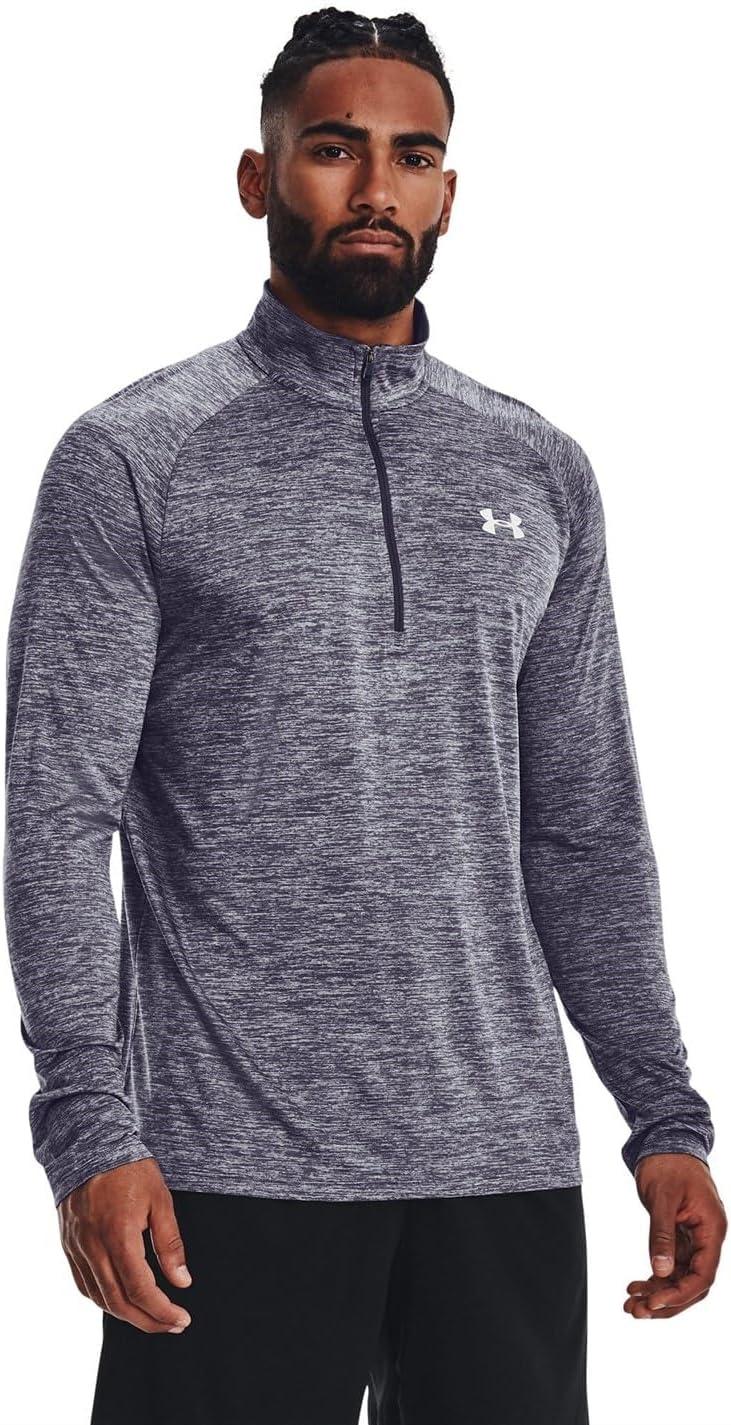 image:imageUnder Armour Mens Tech 20 Zip559 Tempered Steel Mod Gray White